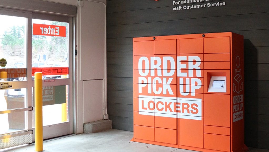 home depot lockers