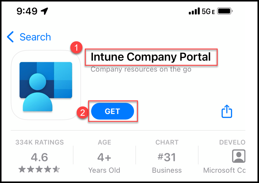 company intune portal