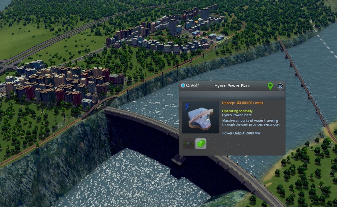 cities skylines hydro power plant