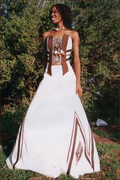 african inspired wedding dress