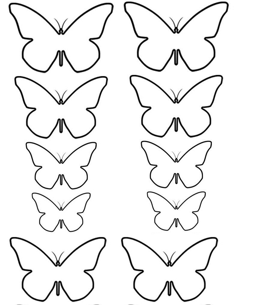 plantillas mariposas para imprimir