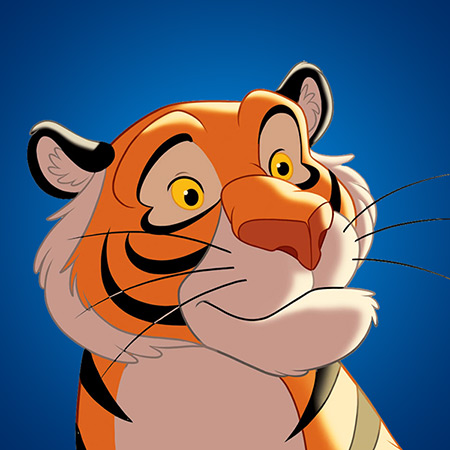 what was the name of the tiger in aladdin