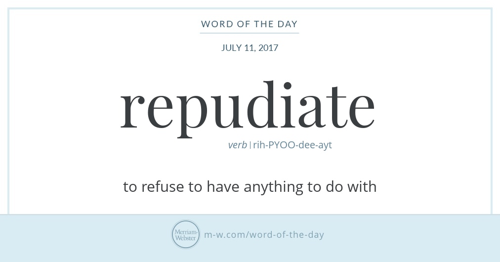 repudiate synonym