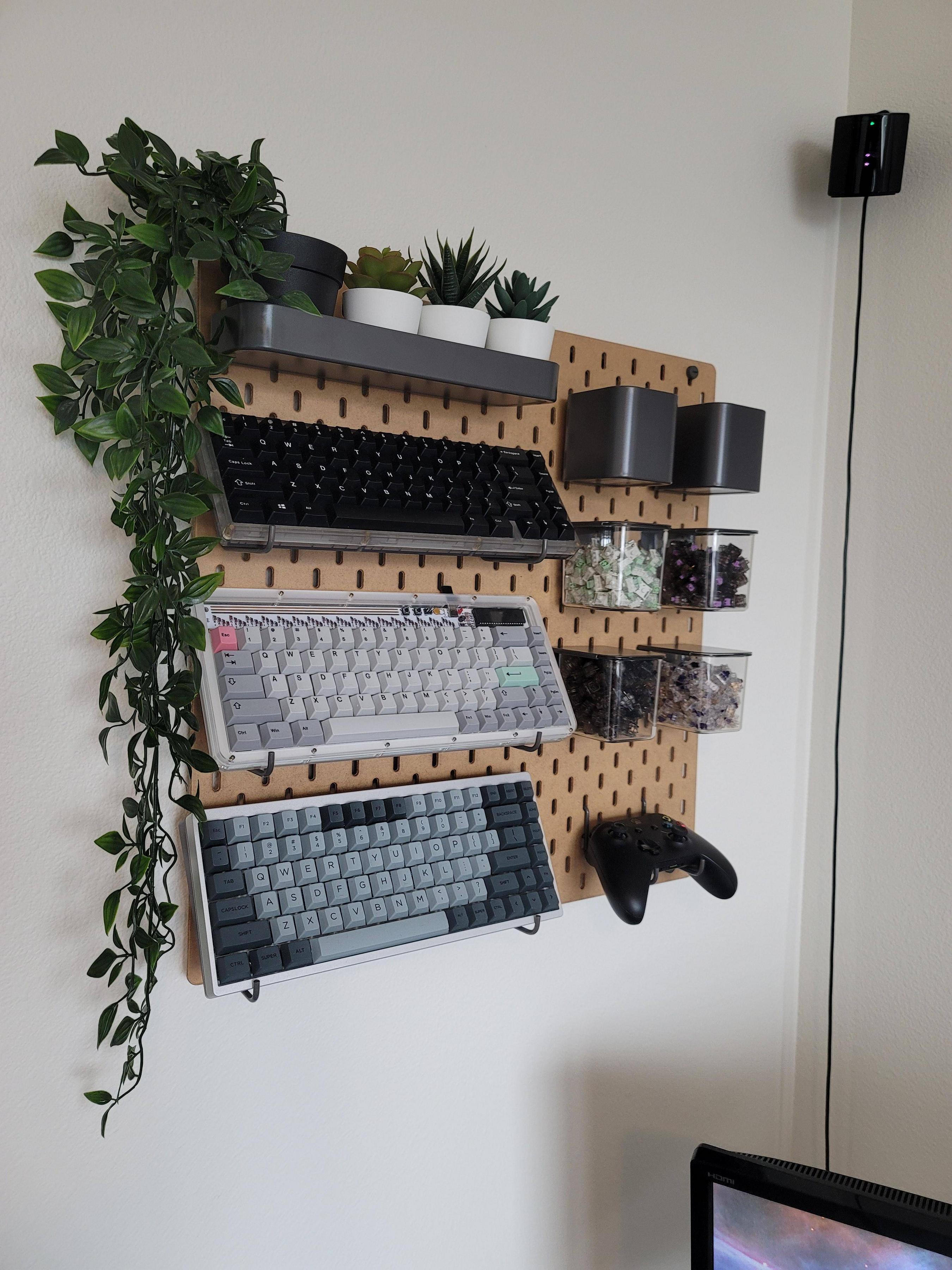 ikea desk organiser wall