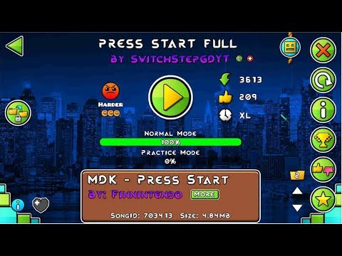 press start geometry dash id