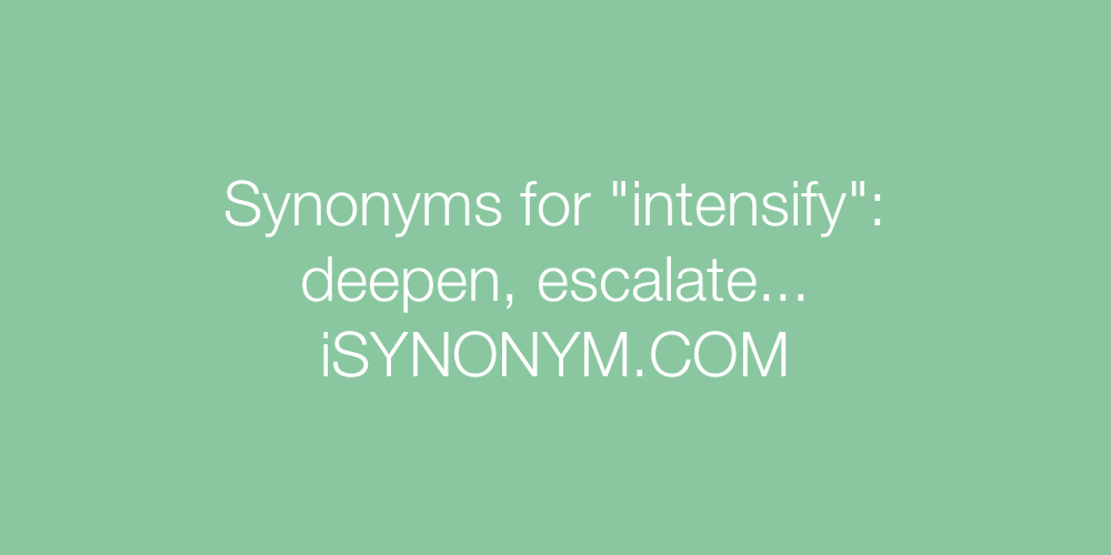 intensify synonym