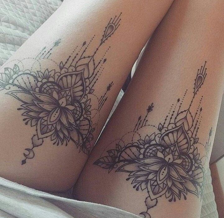 pierna tatuajes sexis para mujeres