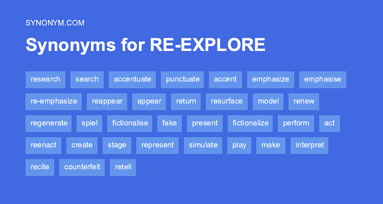 explore synonym