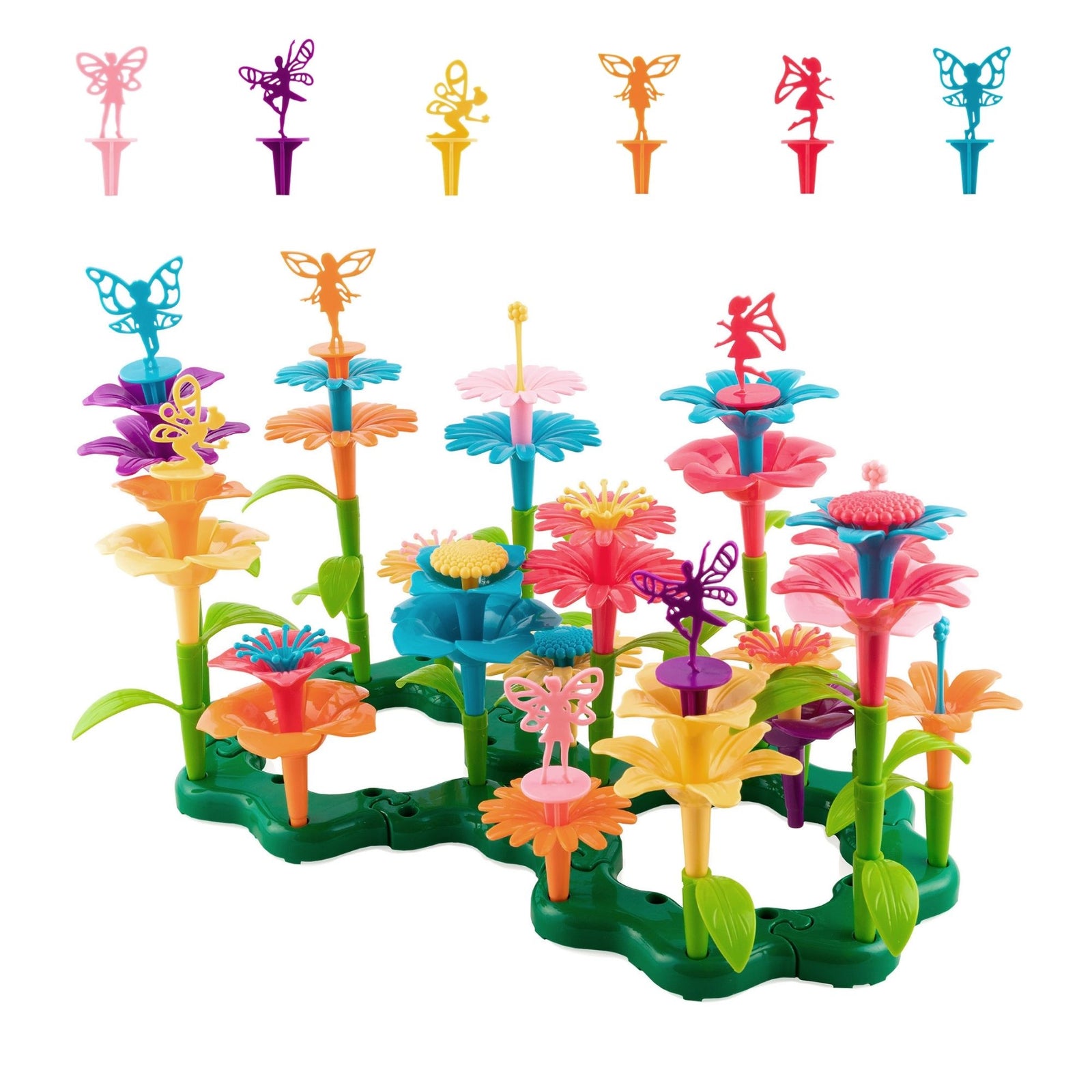 flower garden building toys