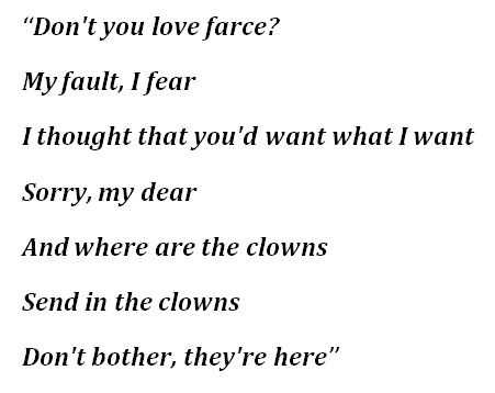 lyrics send in the clowns