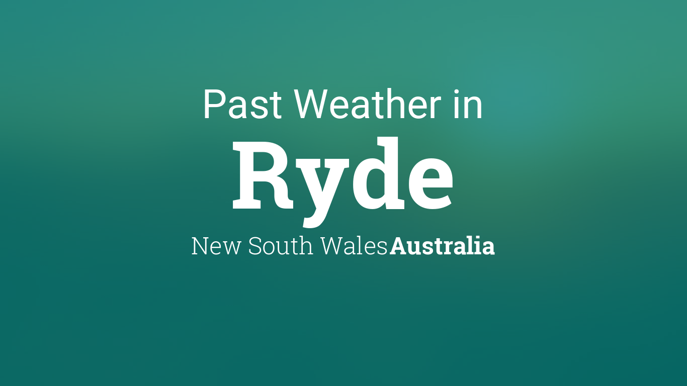 sydney past weather