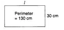 the perimeter of a rectangle is 130 cm