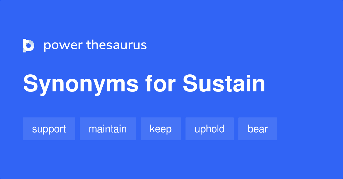 synonyms for sustain