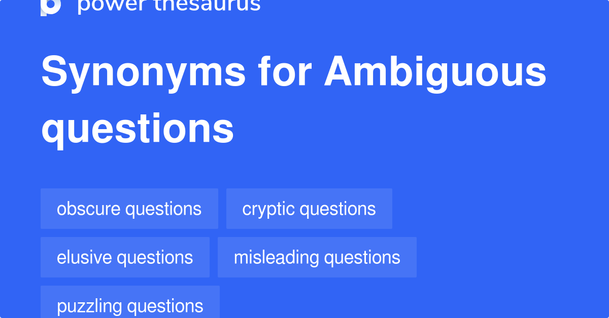 ambiguous antonym