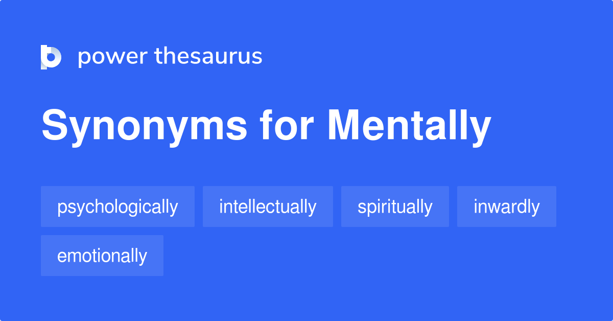 mentally synonym