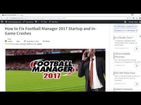 football manager 2017 steam is currently in offline mode