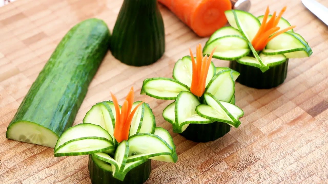 food carving cucumber