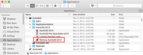 uninstall autocad 2016 completely