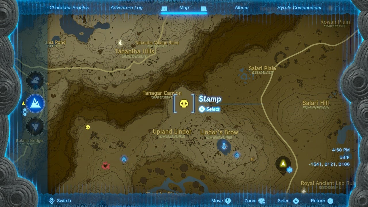 lynel map totk