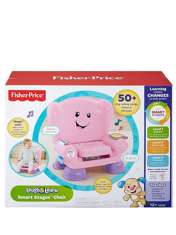 laugh & learn smart stages chair - pink