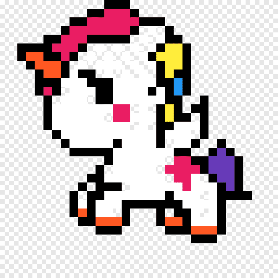 unicornio pixel art