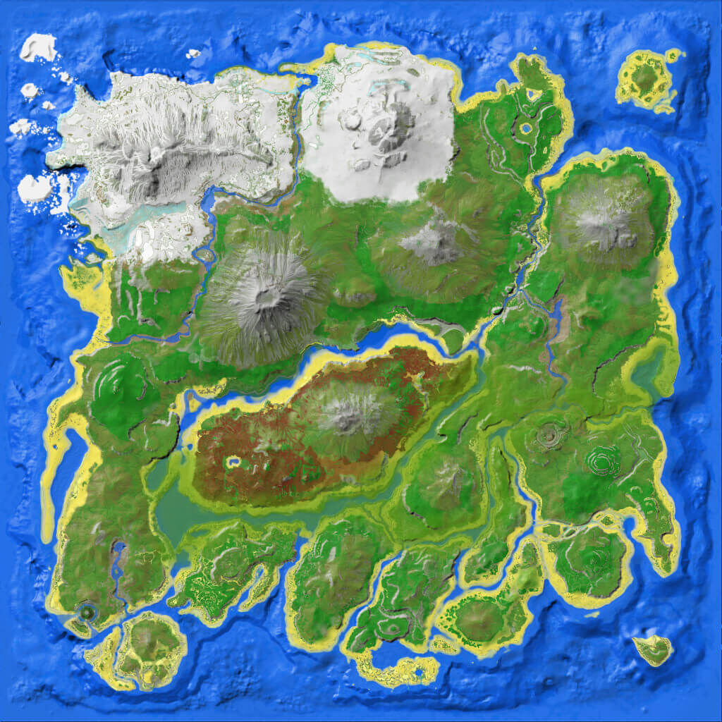 the island explorer map