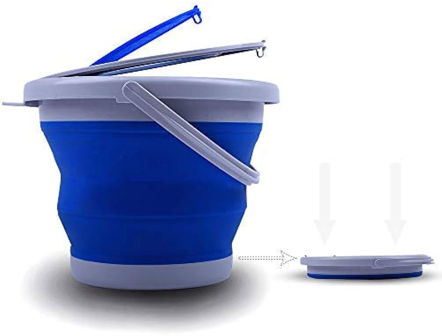 collapsible bucket with lid