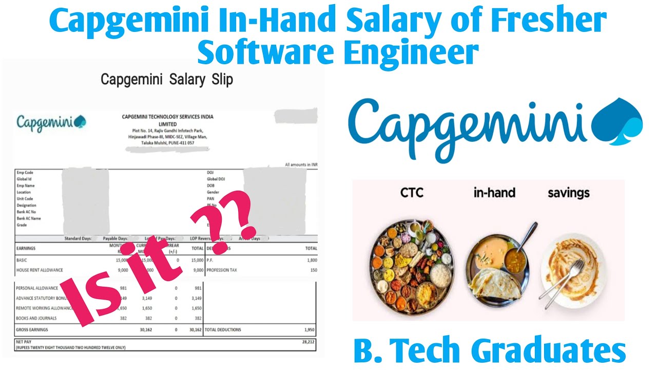 software engineer capgemini salary