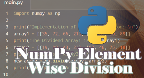 element wise division python