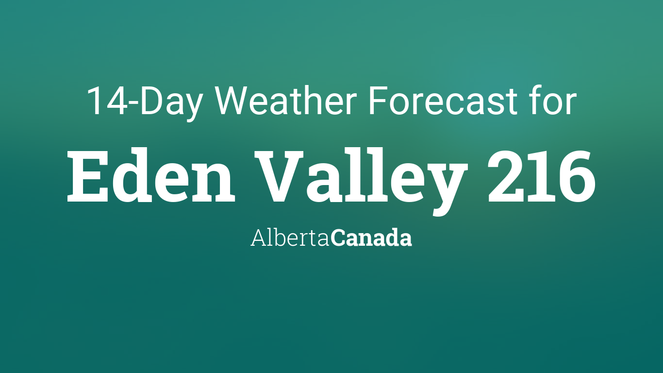 eden 14 day weather forecast