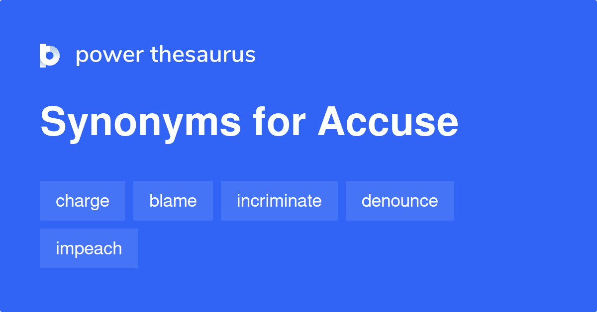 accuse synonym