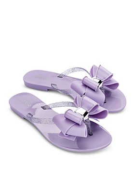 designer purple sandals