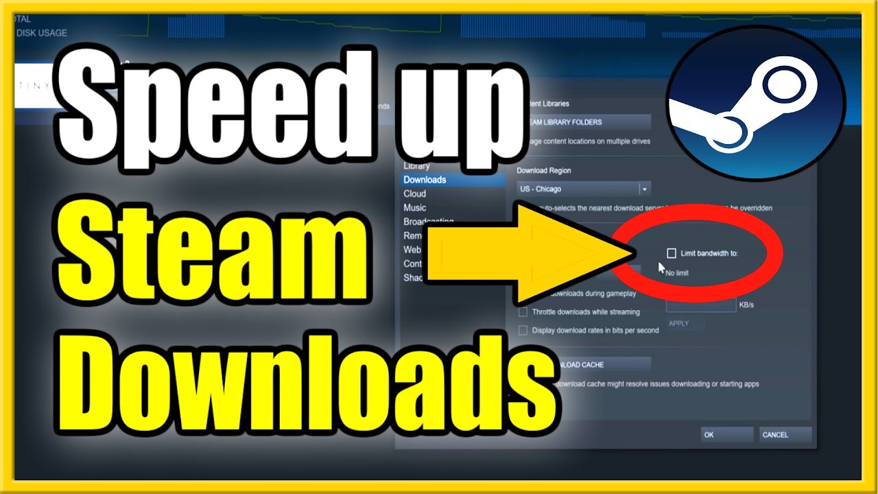 steam slow download speed