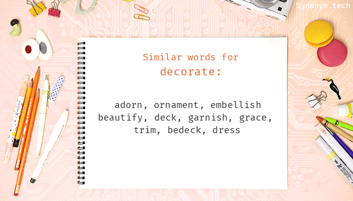 decorate thesaurus