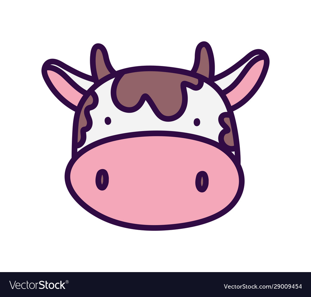 cartoon cow face