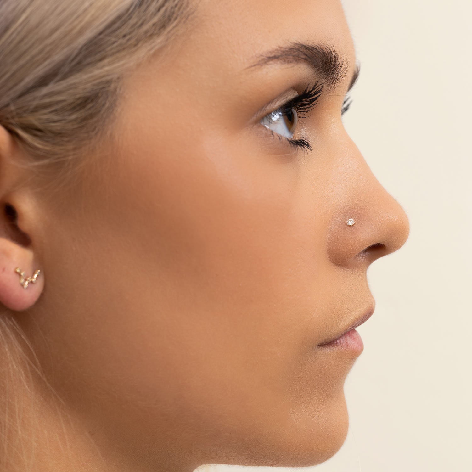 diamond nose ring stud