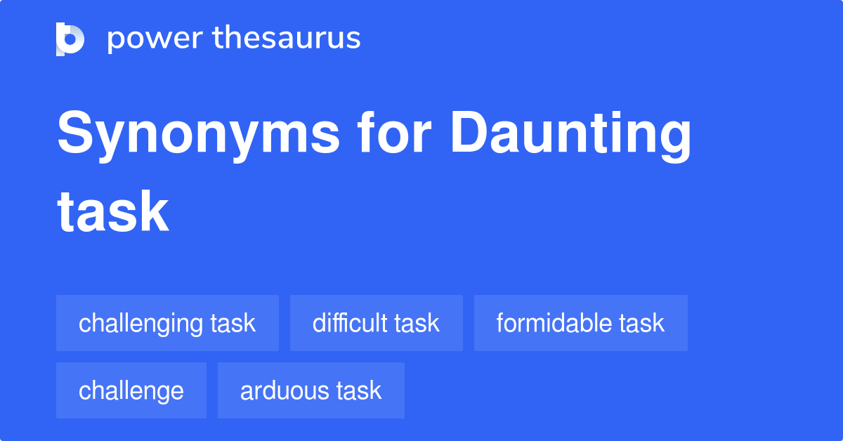 daunting synonym