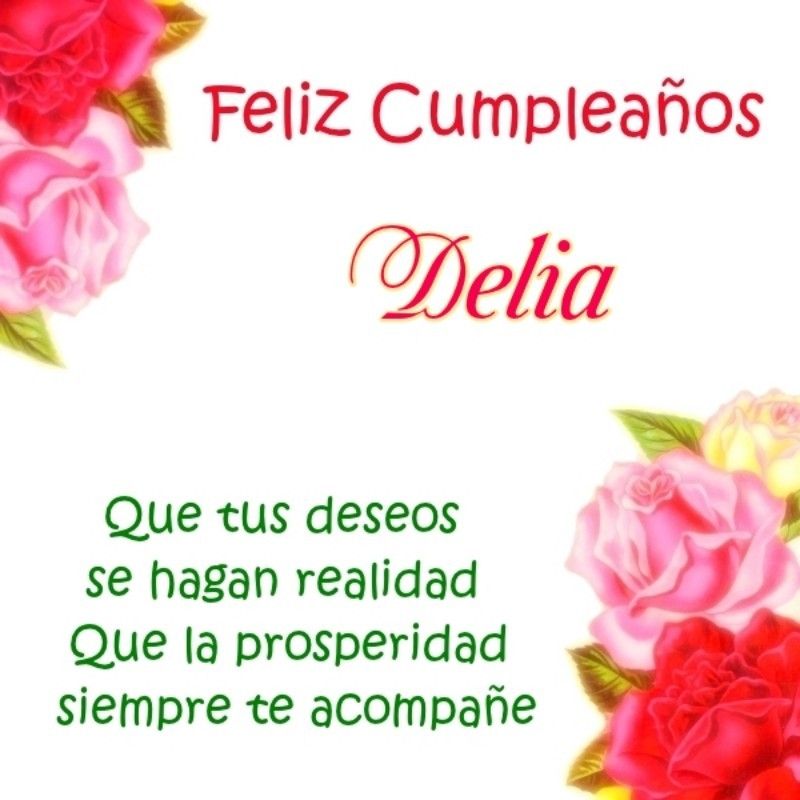 feliz cumple delia