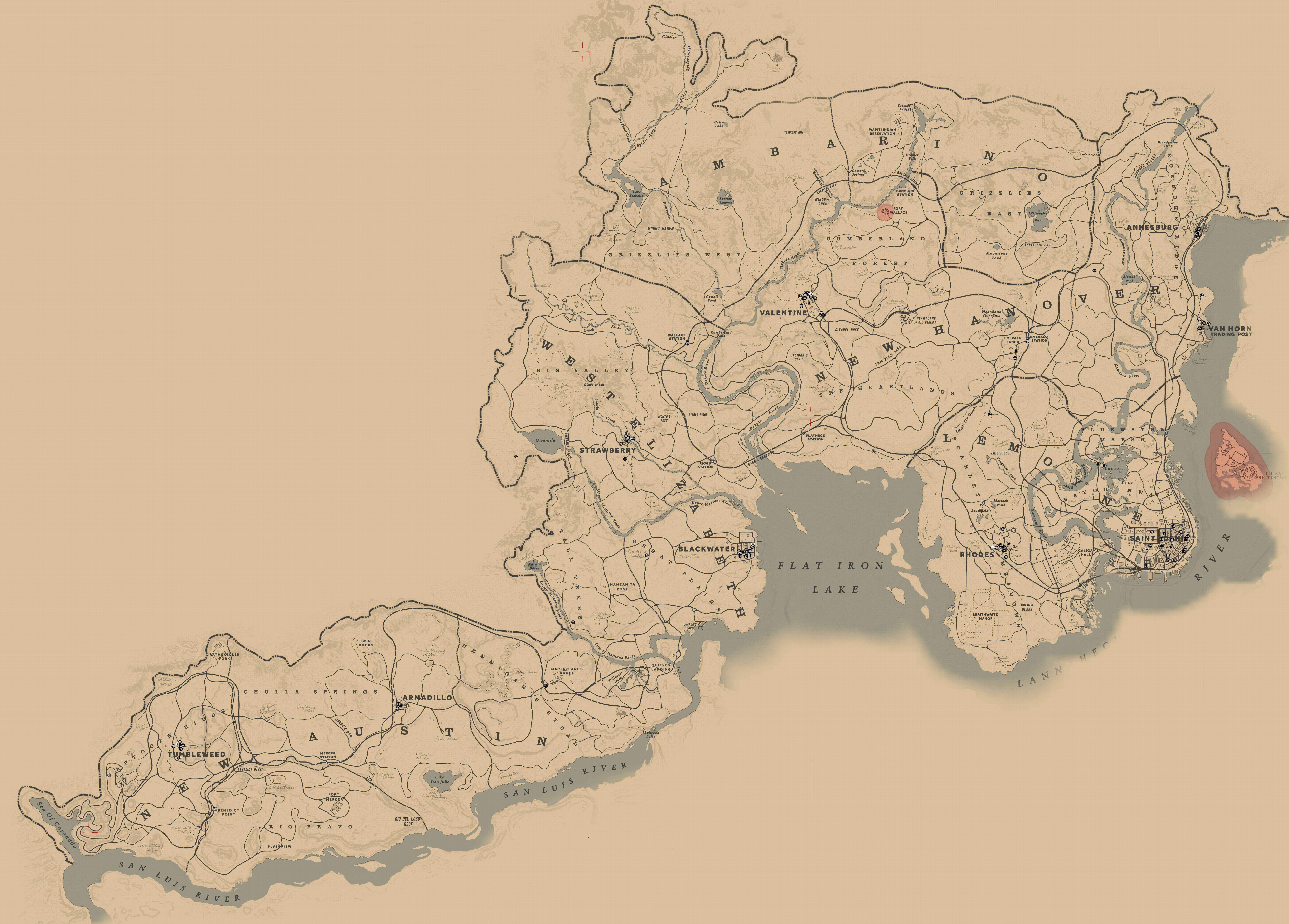 rdr2 map tumbleweed