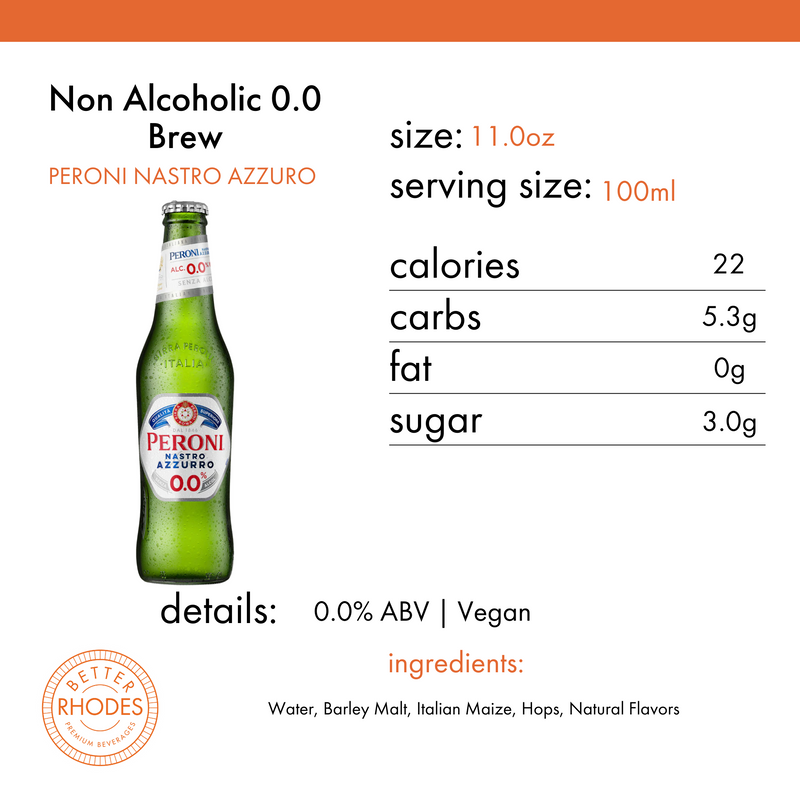 calories in bottle of peroni