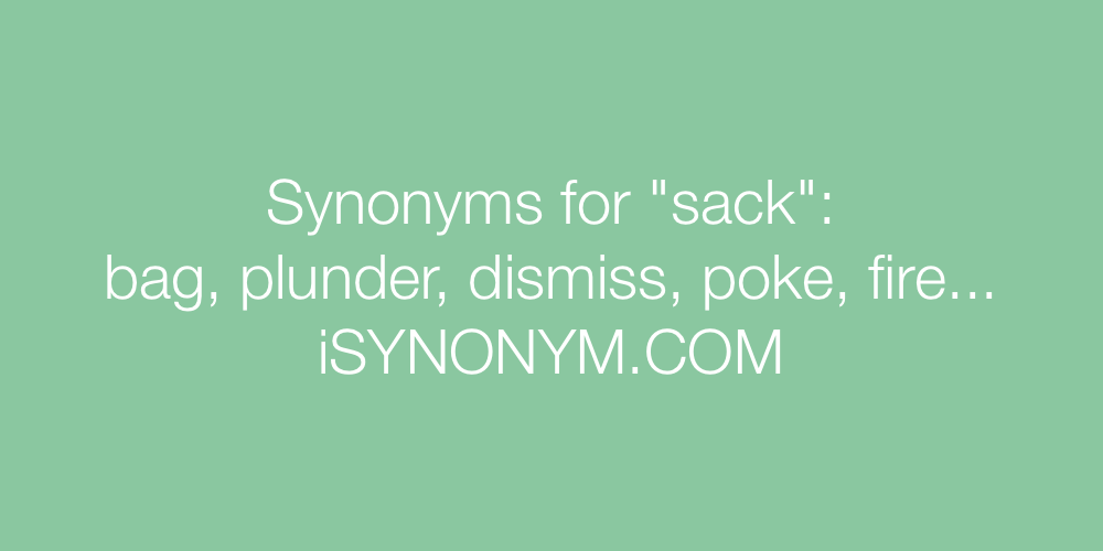 sack synonym