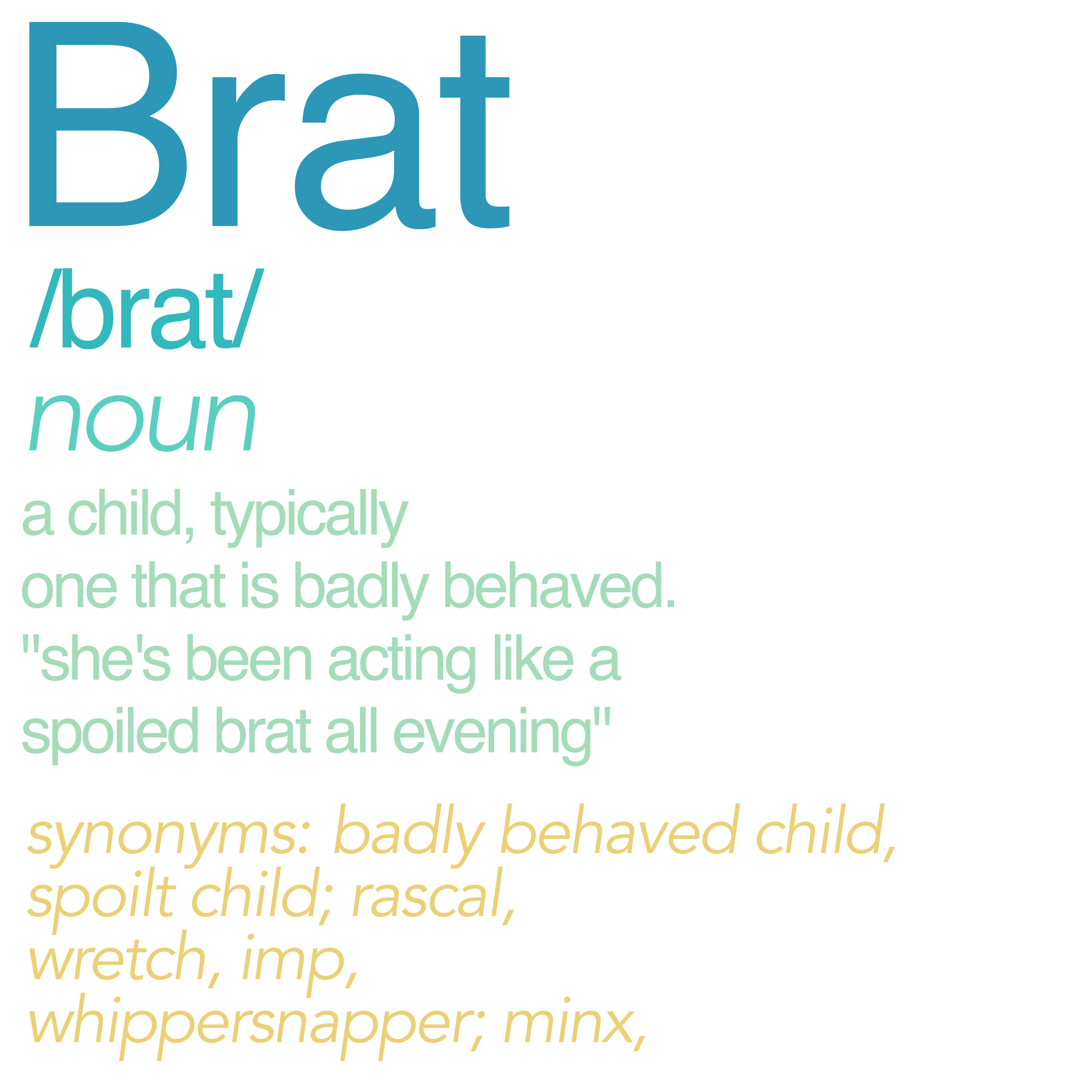 what does brat mean in slang