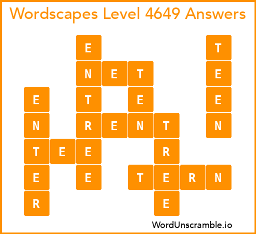 wordscapes level 4649