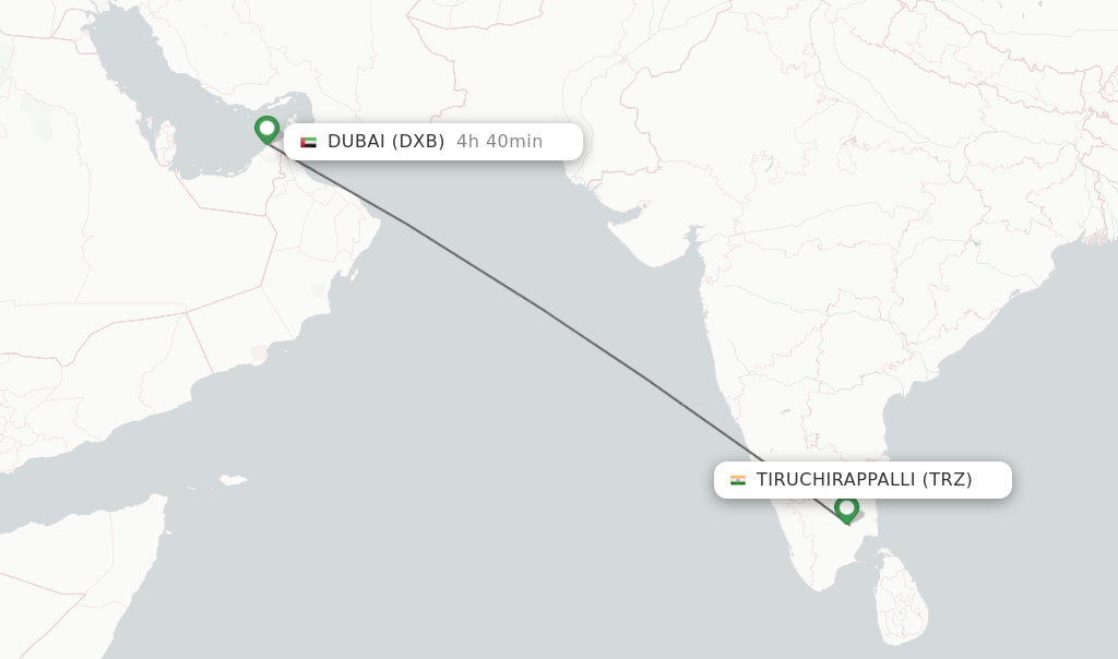 dubai to india flight time