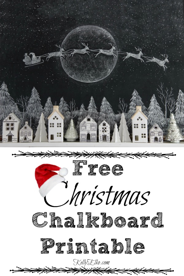 xmas chalkboard art