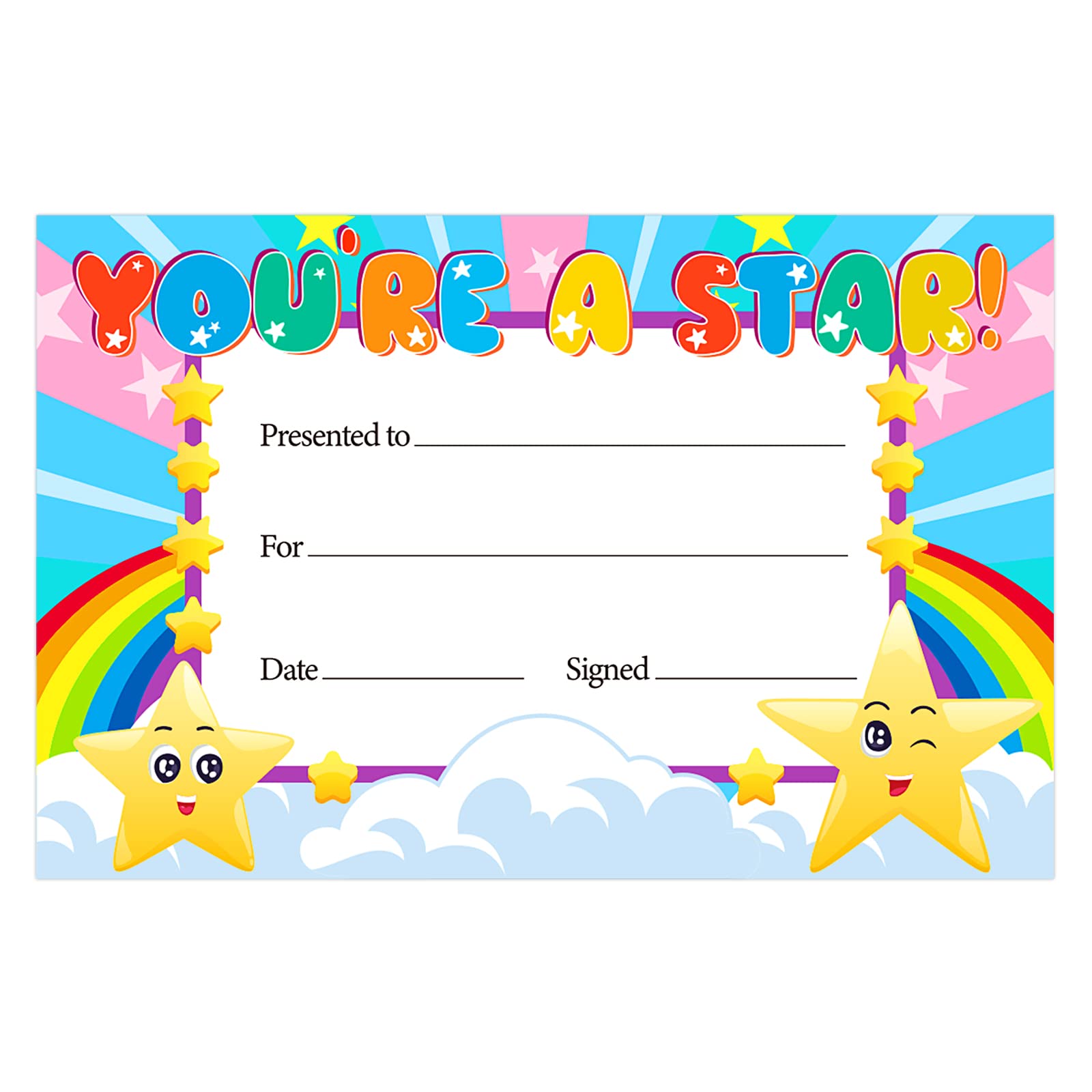 kindergarten awards certificates