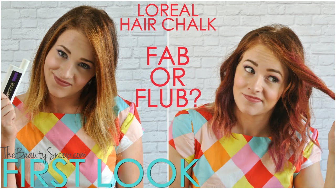 loreal hair chalk instructions