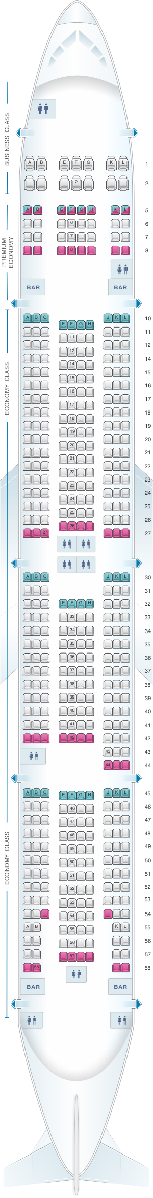 777-300 air france seat map