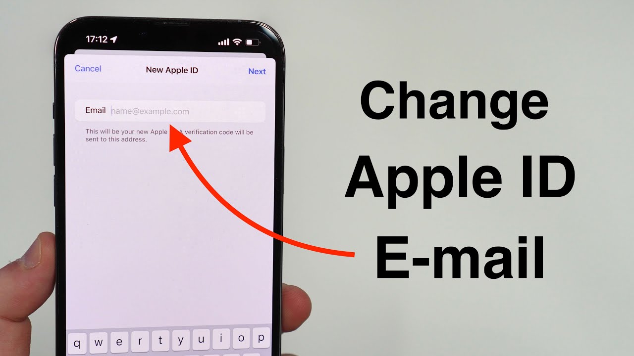 how to change your apple id