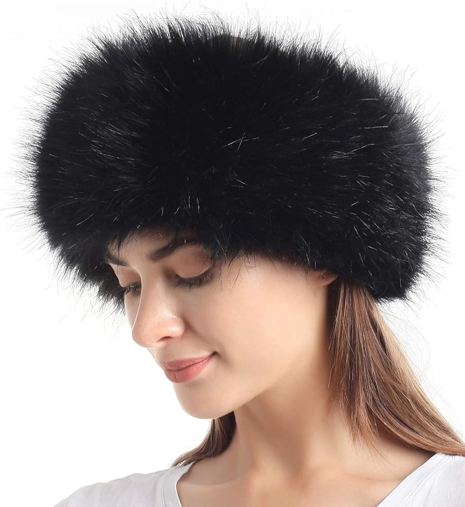 fur headbands for women